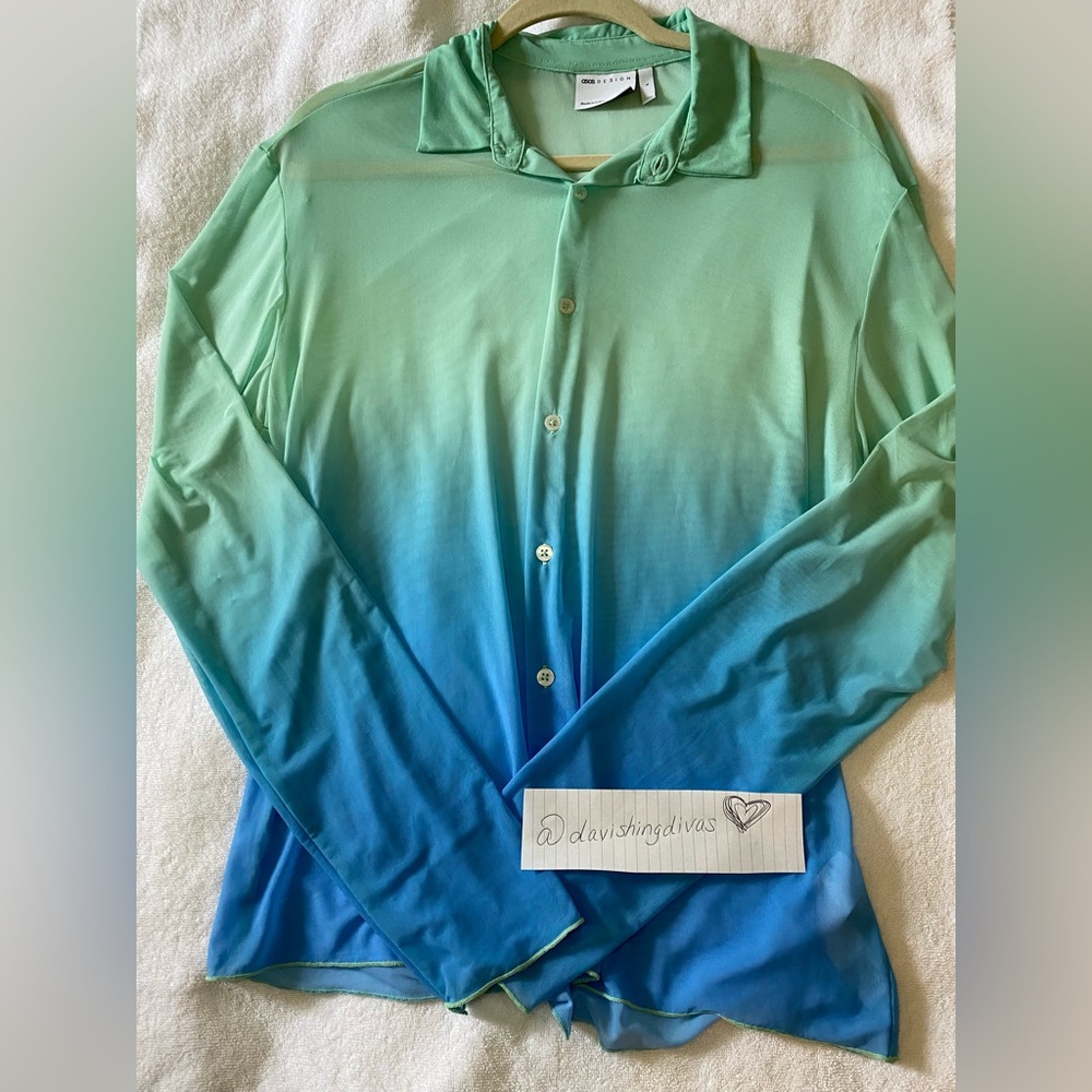 ASOS TieDye Button Up Shirt-Lightly Worn